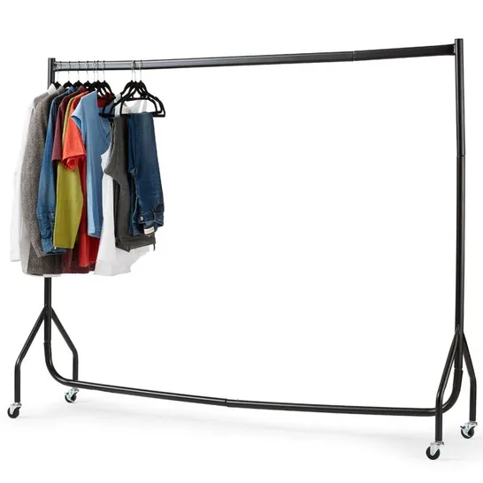 BOXED 150CM ROLLING CLOTHES RACKS 