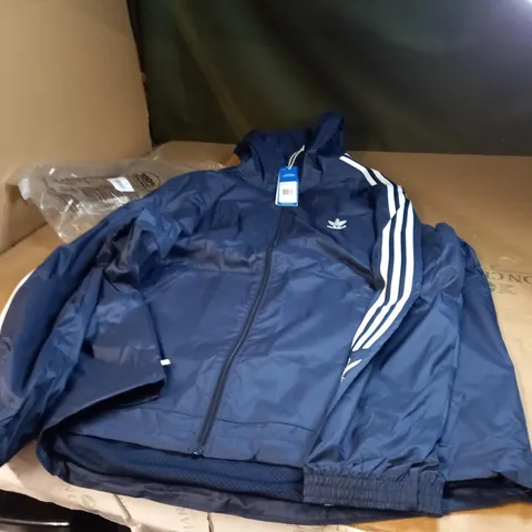 BLUE ADIDAS LOCK UP JACKET UK SIZE XL