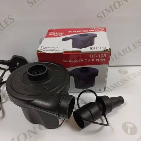 BOXED HT-196 AC ELECTRIC AIR PUMP