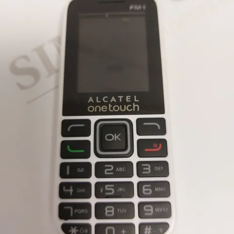 ALCATEL ONE TOUCH PHONE - WHITE/BLACK 