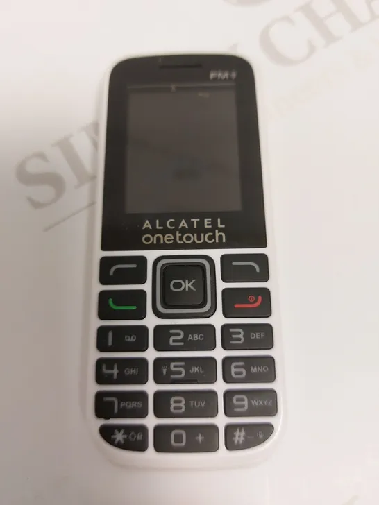 ALCATEL ONE TOUCH PHONE - WHITE/BLACK 