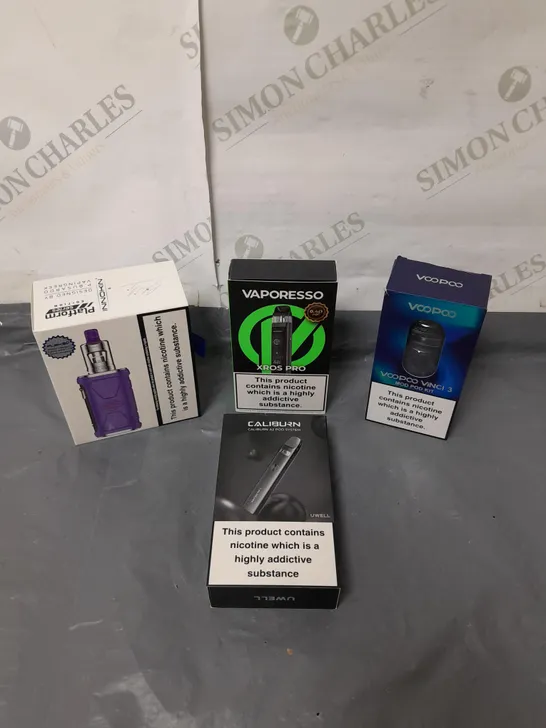 BOX OF APPROXIMATELY 20 ASSORTED E-CIGARATTES TO INCLUDE VAPORESSO, INNOKIN, VOOPOO ETC