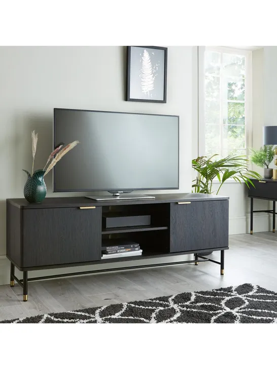 BOXED GRADE 1 COOPER WALNUT-EFFECT TV UNIT (1 BOX)