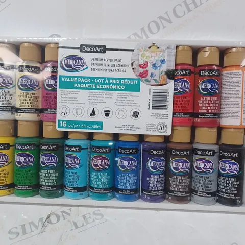 BOXED DECO ART AMERICANA PREMIUM ACRYLIC PAINT VALUE PACK