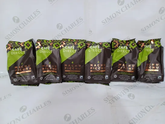 LOT TO CONTAIN APPROX. 6 X 227G CAFÉ DIRECT 4-MACHU PICCHU GROUND COFFEE WITH DARK CHOCOLATE OVERTONES 