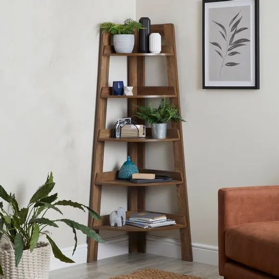 BOXED FULTON CORNER LADDER SHELF PINE (1 BOX)