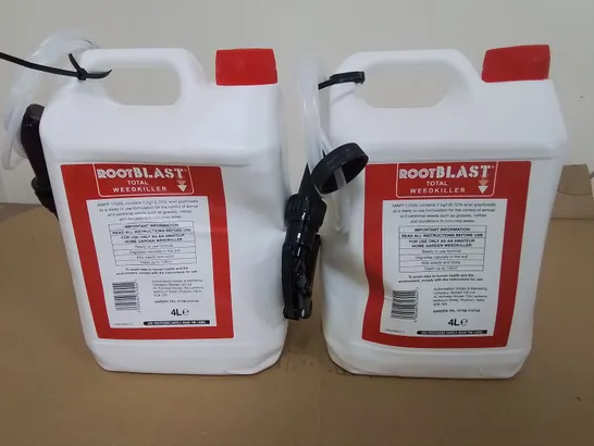 LOT OF 2 4L ROOTBLAST TOTAL WEEDKILLERS