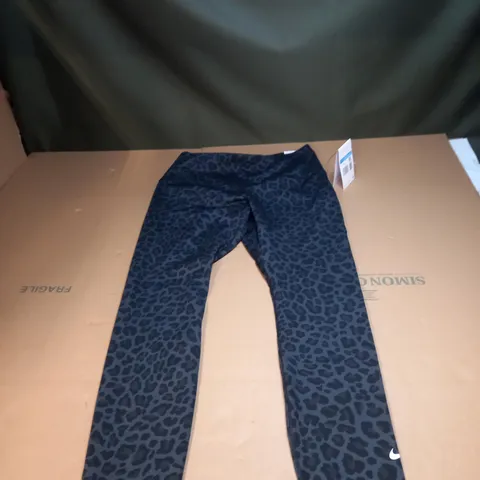 WOMENS LEOPARD PRINT NIKE LEGGINGS SIZE M