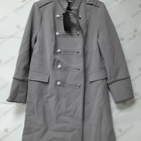 JULIEN MCDONALD LADIES GREY COAT SIZE 14