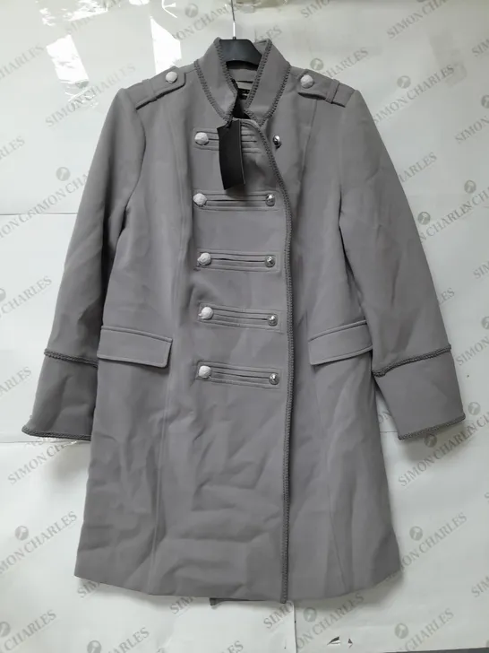 JULIEN MCDONALD LADIES GREY COAT SIZE 14