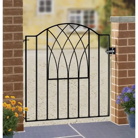 GUERO MODERN METAL GARDEN GATE 81CM HIGH