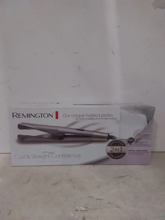 BOXED REMINGTON S6606GP 2 IN 1 HAIR STRAIGHTENERS AND CURLERS 