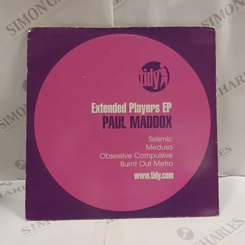 PAUL MADDOX - EXTENDED PLAYERS EP