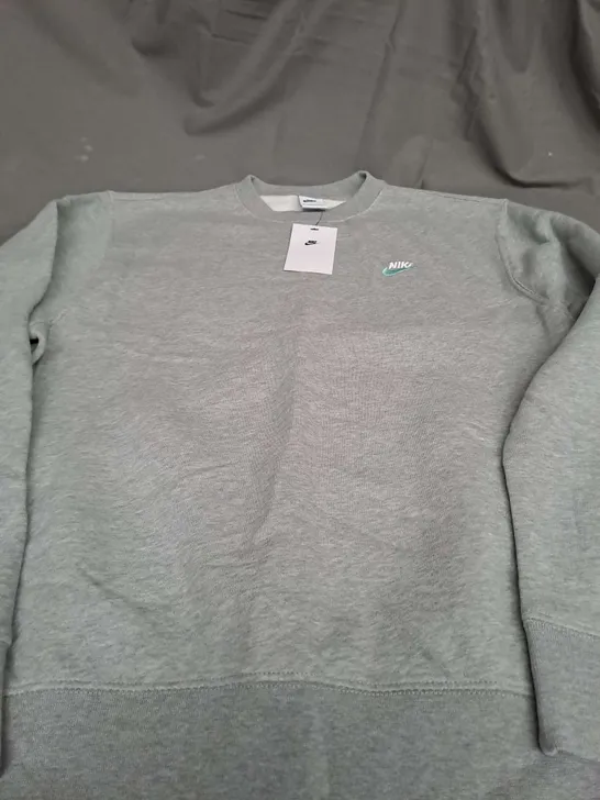 NIKE LIGHT GREY JUMPER - MEDIUM