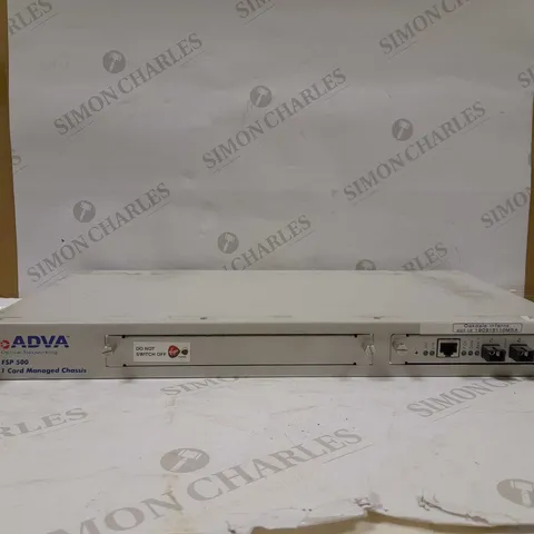 ADVA FSP 500 2 CARD CHASSIS OPTICAL ACCESS DEVICE