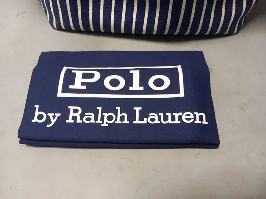 POLO BY RALPH LAUREN STRIPED COTTON TOTE BAG