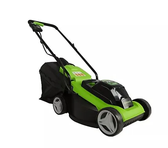 GREENWORKS LAWNMOWER & GRASS TRIMMER