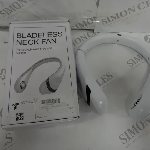 BOXED BLADELESS NECK FAN IN WHITE