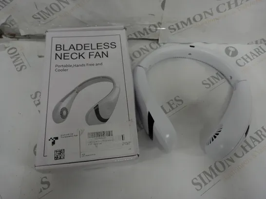 BOXED BLADELESS NECK FAN IN WHITE