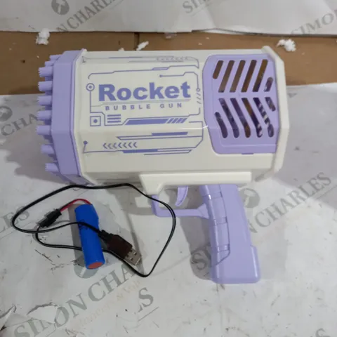 BOXED 69 HOLE FOAMING ROCKET BUBBLE GUN 