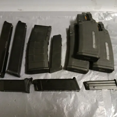 LOT OF 10 ASSORTED AIRSOFT MAGAZINES