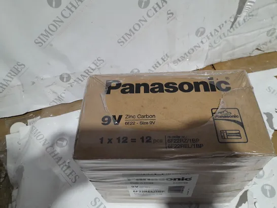 5 BOXES OF 12 SET PANASONIC 9V BATTERIES 