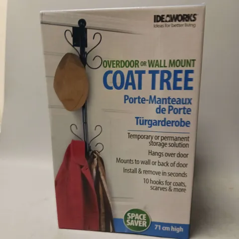 LOT OF 3 IDEAWORKS OVERDOOR OR WALL MOUNT COAT TREE HANGER