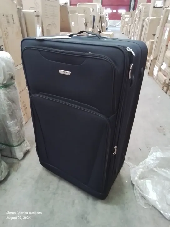 BOXED FLYMAX LUGGAGE SUITCASE WITH WHEELS IN BLACK