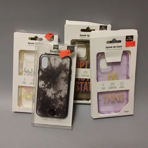 APPROXIMATELY 50 ASSORTED TYPO PHONE CASES 