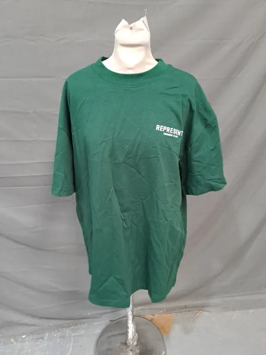 REPRESENT OWNER'S CLUB JERSEY TSHIRT IN GREEN SIZE M