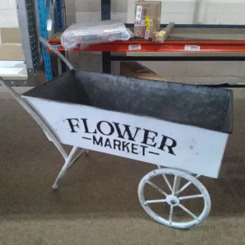 BOXED MERSEY METAL WHEELBARROW PLANTER