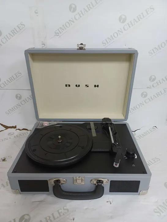 BOXED BUSH CLASSIC TURNTABLE IN GREY