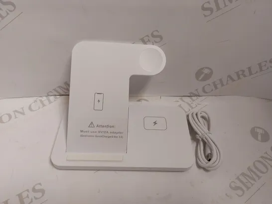 BOXED MULTI FUNCTION CHARGING STAND - WHITE