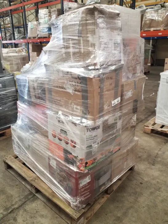 PALLET OF APPROXIMATELY 22 UNPROCESSED RAW RETURN HOUSEHOLD AND ELECTRICAL GOODS TO INCLUDE;