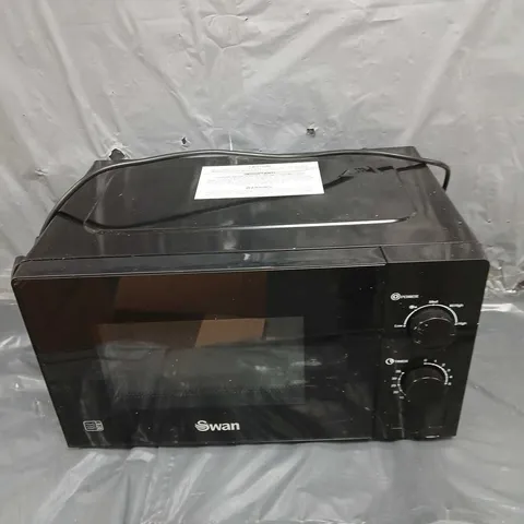 BOXED SWAN 20L 700W MANUAL MICROWAVE - BLACK 