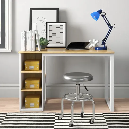 BOXED BLECKER WRITING DESK 120 X 60 X 75CM WHITE