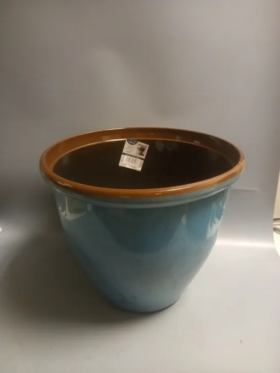 CREEKWOOD GLAZED PLANTER 40CM