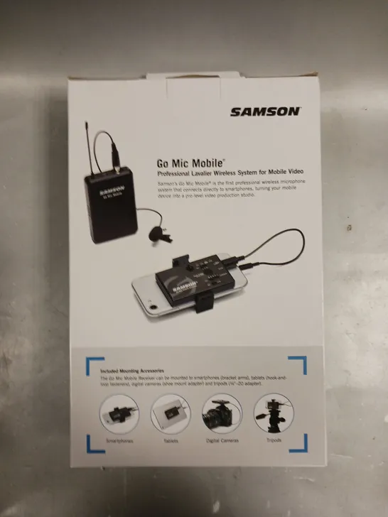 BOXED SEALED SAMSON GO MIC MOBILE PROFESSIONAL LAVALIER WIRELESS SYSTEM 