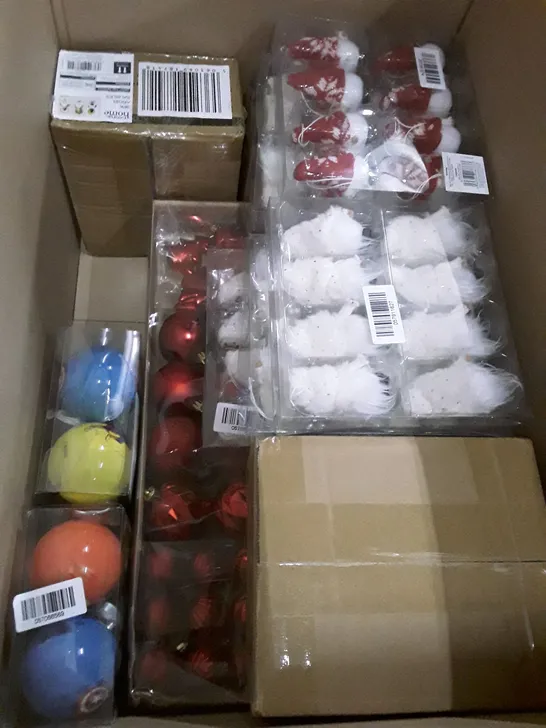 BOX CONTAINING APPROXIMATELY 18 ASSORTED BRAND NEW CHRISTMAS PRODUCTS