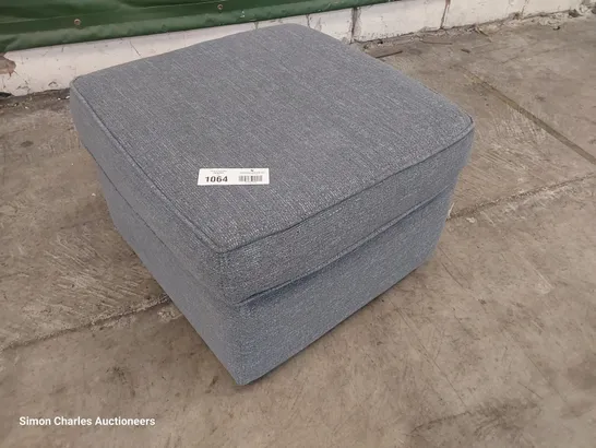 QUALITY BRITISH DESIGNER PARKER KNOLL FOOTSTOOL GREY FABRIC 