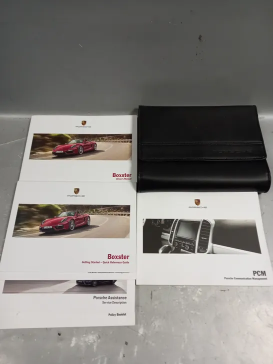 PORSCHE BOXSTER DRIVERS MANUAL SET 