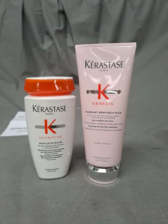 LOT OF 2 KERASTASE SHAMPOO AND CONDITIONER