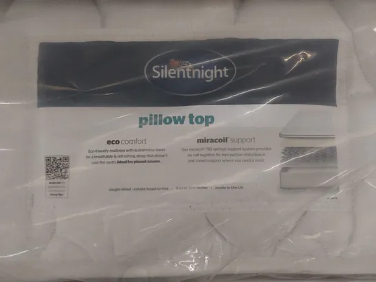 QUALITY BAGGED 4' SMALL DOUBLE SILENTNIGHT PILLOW TOP MATTRESS 