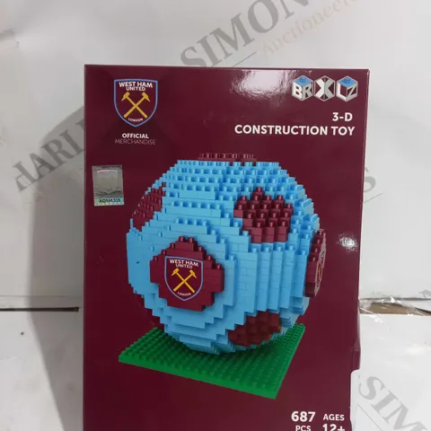 BOXED WEST HAM FOOTBALL CLUB CONSTRUCTION TOY
