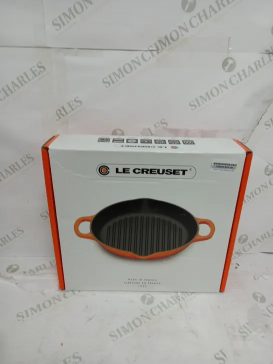 LE CRUESET IN ORANGE BOXED