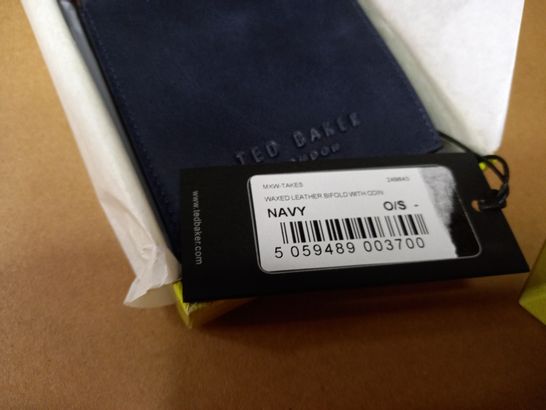 BOXED TED BAKER NAVY WALLET