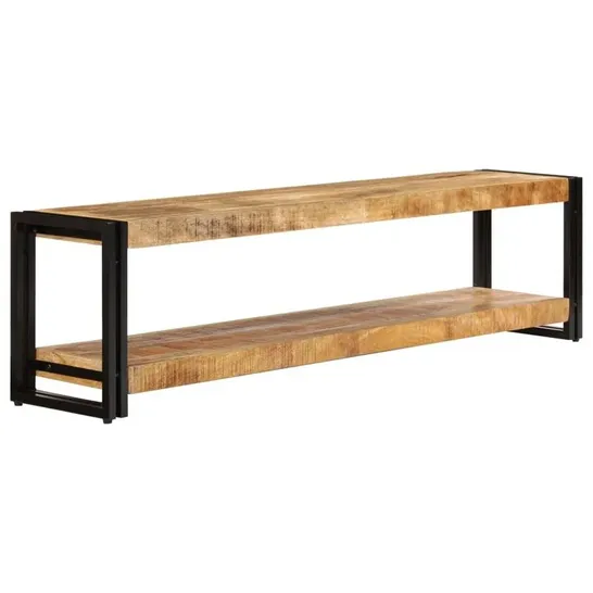 BOXED ACKERMAN SOLID WOOD TV STAND FOR TVS UP TO 70"