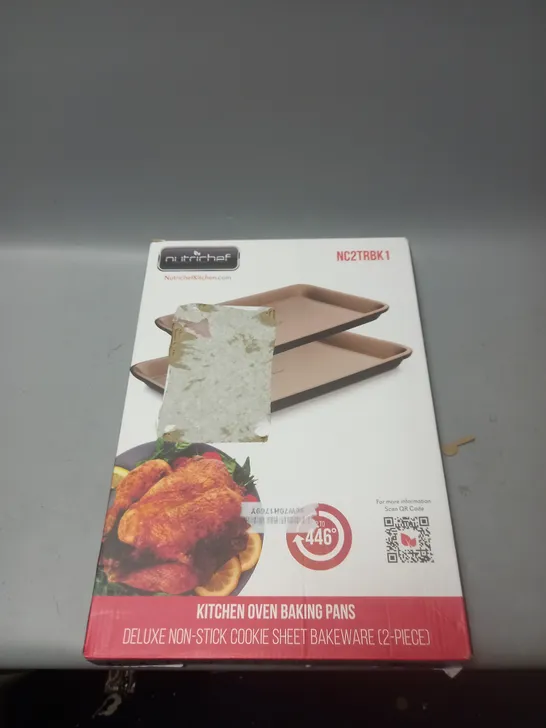 BOXED NUTRICHEF KITCHEN OVEN BAKING PANS NON-STICK 