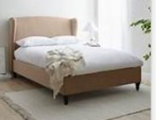 BOXED OSWALD KING SIZE BED TAUPE (3 BOXES)