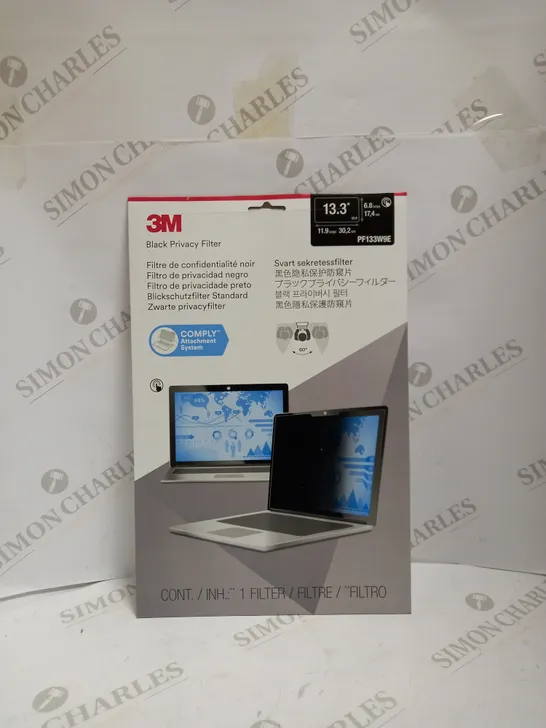 SEALED 3M PRIVACY FILTER FOR 13.3" EDGE-TO-EDGE WIDESCREEN LAPTOP
